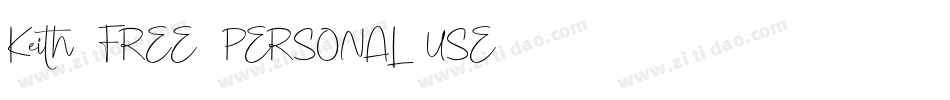 Keith_FREE PERSONAL USE字体转换